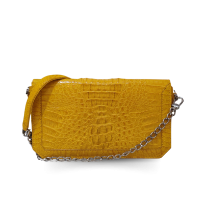CROCODILE HORNBACK LEATHER CLUTCH CROSS-BODY BAG : CLB0363HKR
