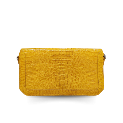 CROCODILE HORNBACK LEATHER CLUTCH CROSS-BODY BAG : CLB0363HKR