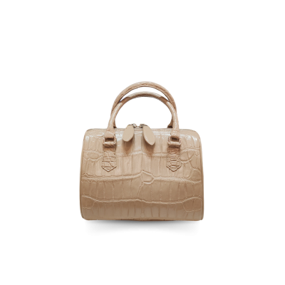 CROCODILE BELLY LEATHER HANDBAG : CLB0420SY