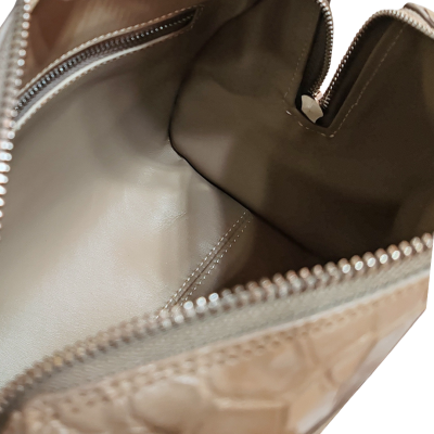 CROCODILE BELLY LEATHER HANDBAG : CLB0420SY
