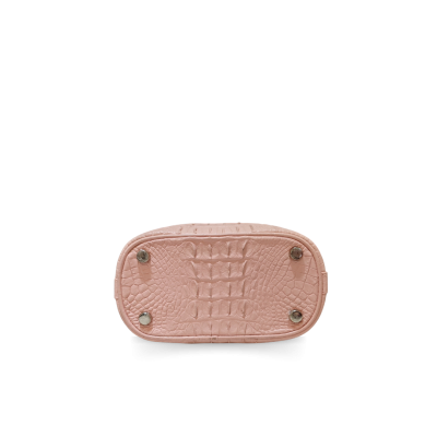 CROCODILE HORNBACK LEATHER BUCKET BAG : CLB0421HY
