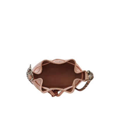 CROCODILE HORNBACK LEATHER BUCKET BAG : CLB0421HY