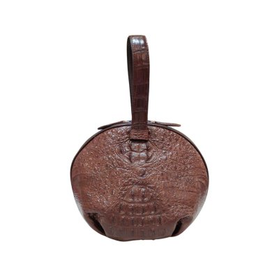 CROCODILE HORNBACK LEATHER HANDBAG EVENING BAG : CLB0455HY