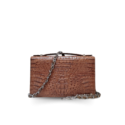 CROCODILE HORNBACK LEATHER CLUTCH CROSS-BODY BAG : CLB0489HKR