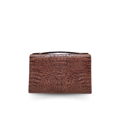 CROCODILE HORNBACK LEATHER CLUTCH CROSS-BODY BAG : CLB0489HKR