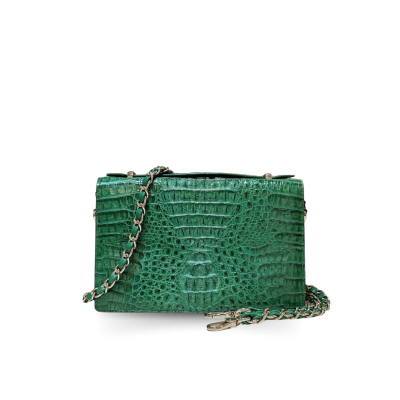 CROCODILE HORNBACK LEATHER CLUTCH CROSS-BODY BAG : CLB0489HKR