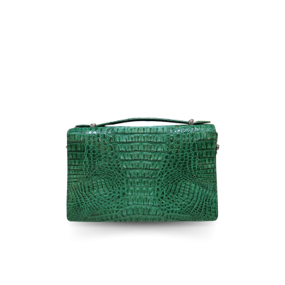 CROCODILE HORNBACK LEATHER CLUTCH CROSS-BODY BAG : CLB0489HKR