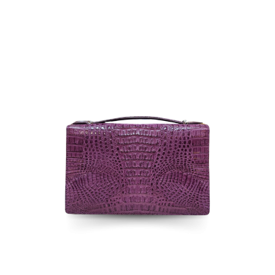 CROCODILE HORNBACK LEATHER CLUTCH CROSS-BODY BAG : CLB0489HKR