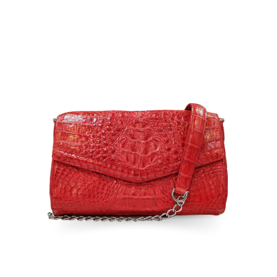 CROCODILE HORNBACK LEATHER CROSS-BODY BAG : CLB0490HKR