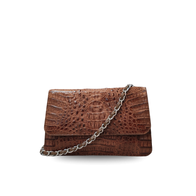 CROCODILE HORNBACK LEATHER CLUTCH CROSS-BODY BAG : CLB0496HKR