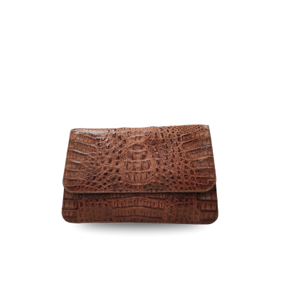 CROCODILE HORNBACK LEATHER CLUTCH CROSS-BODY BAG : CLB0496HKR