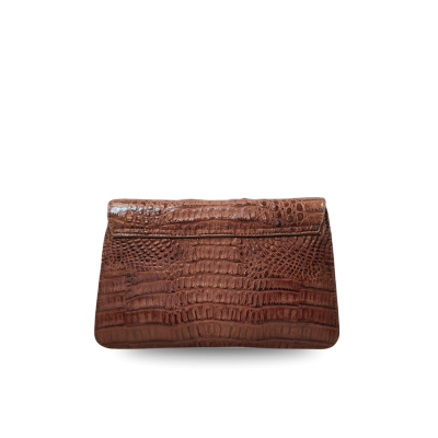 CROCODILE HORNBACK LEATHER CLUTCH CROSS-BODY BAG : CLB0496HKR