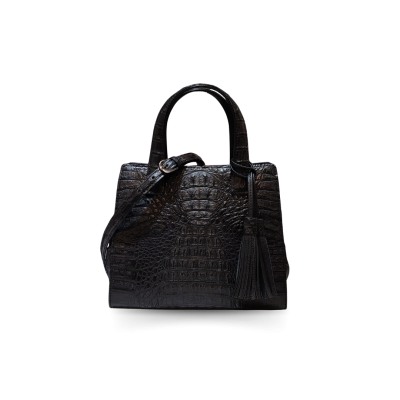 CROCODILE HORNBACK LEATHER HANDBAG : CLB0528HKR