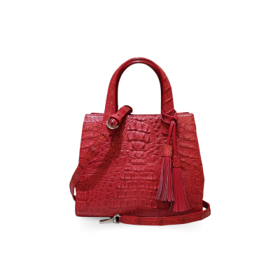CROCODILE HORNBACK LEATHER HANDBAG : CLB0528HKR