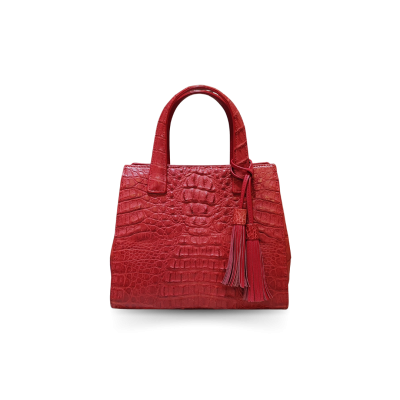 CROCODILE HORNBACK LEATHER HANDBAG : CLB0528HKR