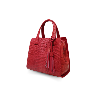 CROCODILE HORNBACK LEATHER HANDBAG : CLB0528HKR