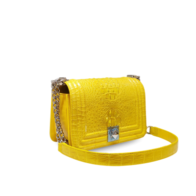 CLB0537HMX : CROCODILE HORNBACK LEATHER CROSS-BODY BAG