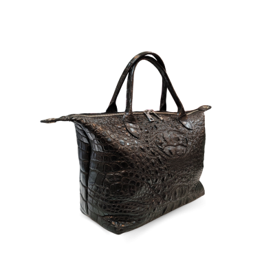 CLB0543HT : CROCODILE HORNBACK LEATHER HANDBAG CLB0543HT : CROCODILE HORNBACK LEATHER HANDBAG