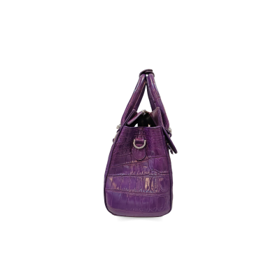 CROCODILE BELLY LEATHER HANDBAG : CLB0545SAY