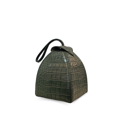 CLB0559SPW : CROCODILE BELLY LEATHER HANDBAG CLUTCH