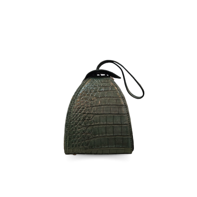 CLB0559SPW : CROCODILE BELLY LEATHER HANDBAG CLUTCH