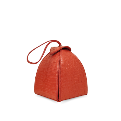CLB0559SPW : CROCODILE BELLY LEATHER HANDBAG CLUTCH