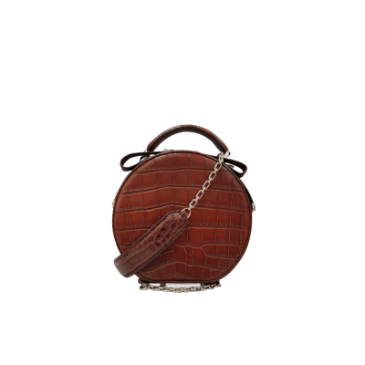 CLB0564SPW : CROCODILE BELLY LEATHER HANDBAG