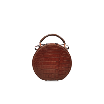 CLB0564SPW : CROCODILE BELLY LEATHER HANDBAG