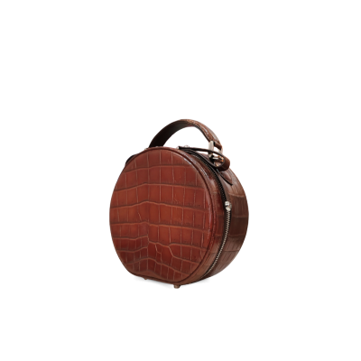 CLB0564SPW : CROCODILE BELLY LEATHER HANDBAG