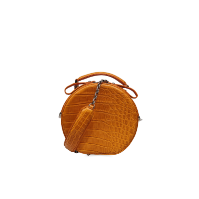 CLB0564SPW : CROCODILE BELLY LEATHER HANDBAG