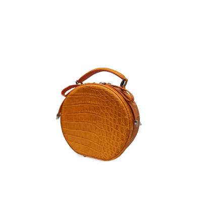 CLB0564SPW : CROCODILE BELLY LEATHER HANDBAG