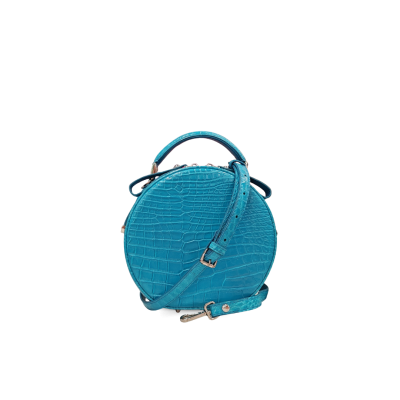 CLB0564SPW : CROCODILE BELLY LEATHER HANDBAG