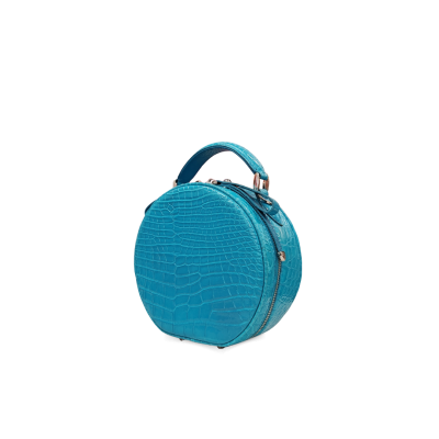 CLB0564SPW : CROCODILE BELLY LEATHER HANDBAG