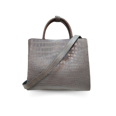 CLB0623SLY : CROCODILE BELLY LEATHER HANDBAG
