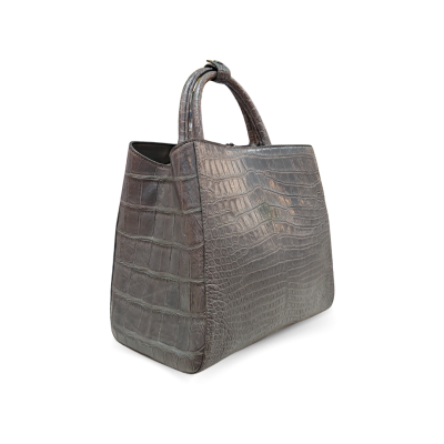 CLB0623SLY : CROCODILE BELLY LEATHER HANDBAG