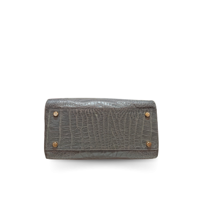 CLB0623SLY : CROCODILE BELLY LEATHER HANDBAG