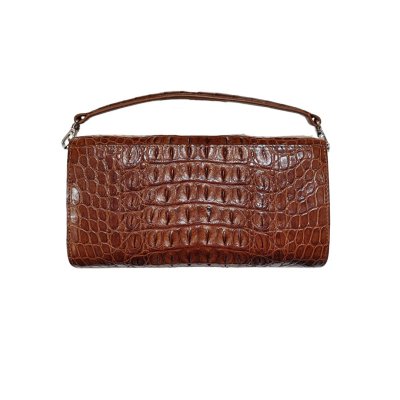 CROCODILE HORNBACK LEATHER TOP HANDLE CLUTCH CROSS-BODY BAG : CLB0673HMX