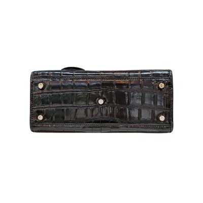 CROCODILE BELLY LEATHER HANDBAG : CLB0680SPW