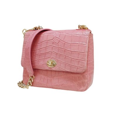 CROCODILE BELLY LEATHER HANDBAG : CLB0704SAY