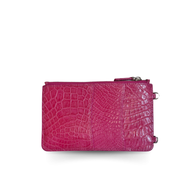 CLB0706SLR : CROCODILE LEATHER PHONE POUCH PHONE CASE