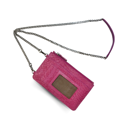 CLB0706SLR : CROCODILE LEATHER PHONE POUCH PHONE CASE