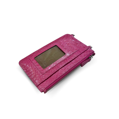 CLB0706SLR : CROCODILE LEATHER PHONE POUCH PHONE CASE