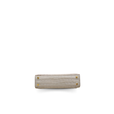 CLB0713SY : CROCODILE BELLY LEATHER MINI HANDBAG