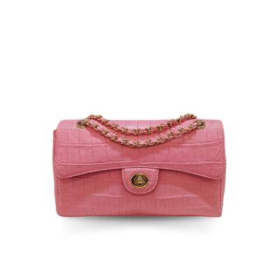 CROCODILE BELLY LEATHER CROSSBODY & SHOLDER BAG : CLB0716SY