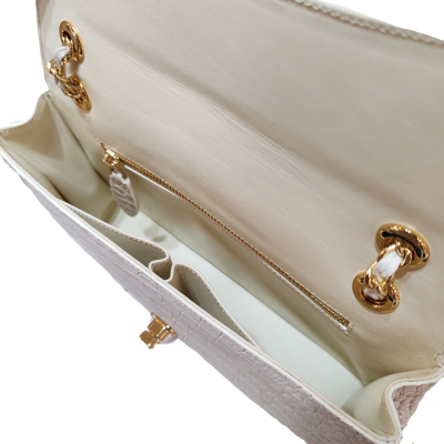 CROCODILE BELLY LEATHER CROSSBODY & SHOLDER BAG : CLB0716SY