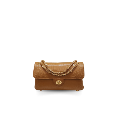 CLB0717SY : CROCODILE BELLY LEATHER MINI CROSSBODY & SHOLDER BAG