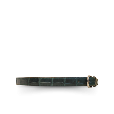 CLBT003S-1 : CROCODILE BELLY LEATHER LADY BELT 1 INCHES