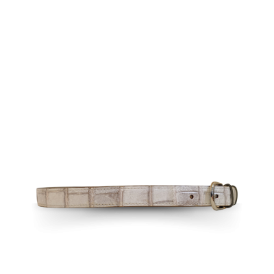 CLBT003S-1 : CROCODILE BELLY LEATHER LADY BELT 1 INCHES