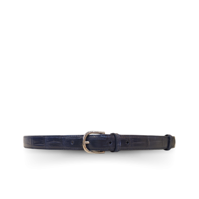 CLBT003S-1 : CROCODILE BELLY LEATHER LADY BELT 1 INCHES