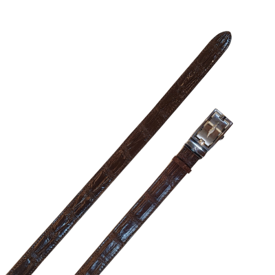 CROCODILE BELLY LEATHER WOMEN BELT : CLBT019S1 CLBT021S1